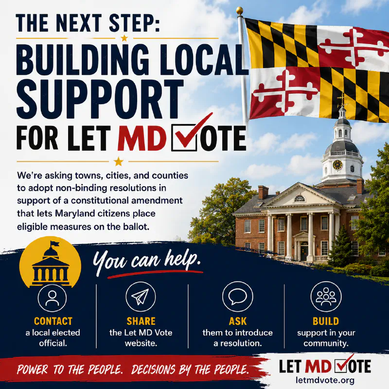 Next Steps Building Local Support for Letmdvote